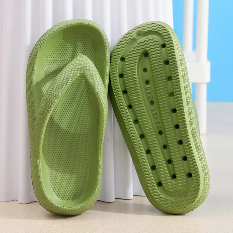 Water Shoes - Kaymaz Platform Parmak Arası Terlikler Kadın