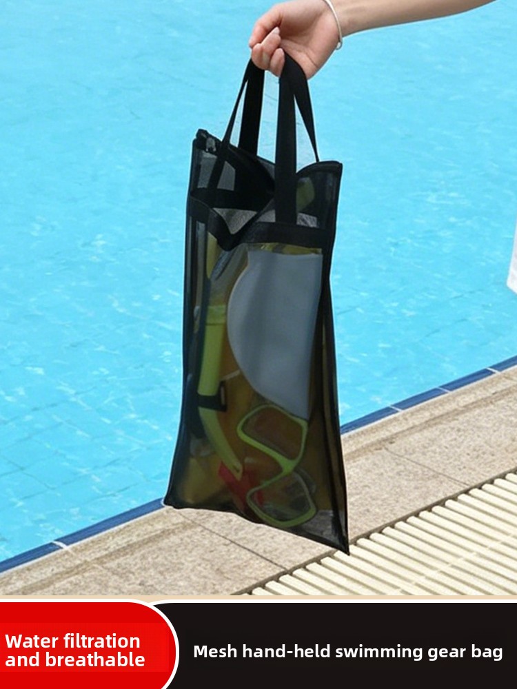 Snorkeling Gear - Taşınabilir Plaj Ekipmanı Saklama Çantası, File
