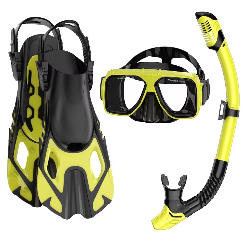 Snorkel Set - Profesyonel 3 Parçalı Şnorkel Dalış Seti