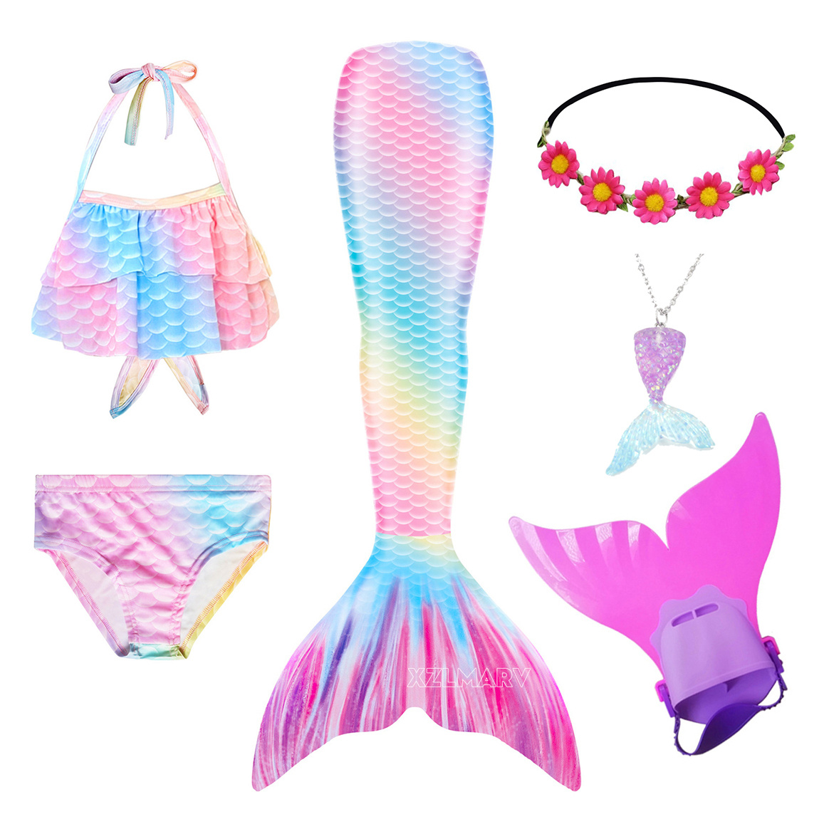 6 adet/takım Ariel kızlar yüzm - Swim Fins incelemesi ve fiyatı