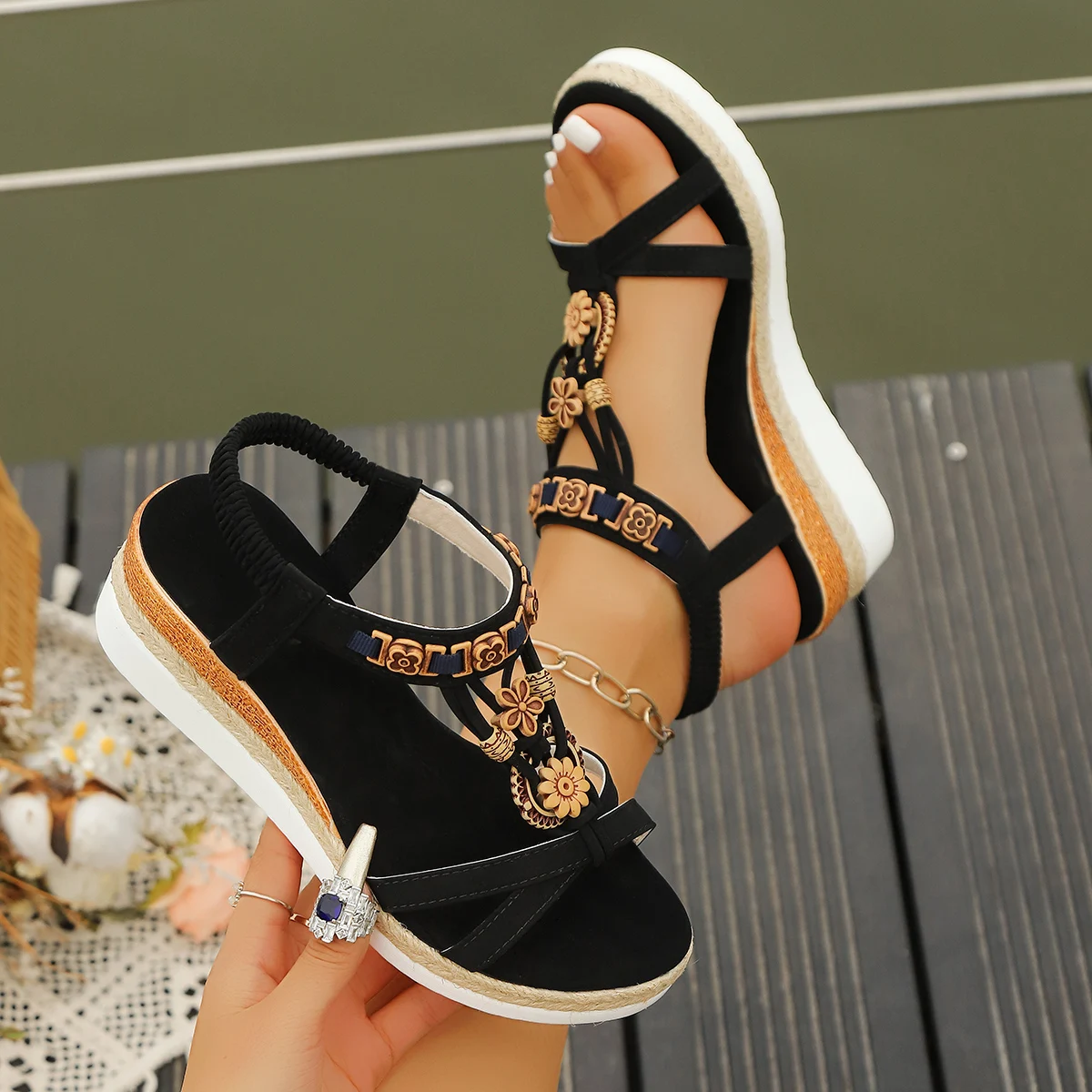 Kadınlar İçin Dolgu Topuklu Sa - Water Shoes incelemesi ve fiyatı