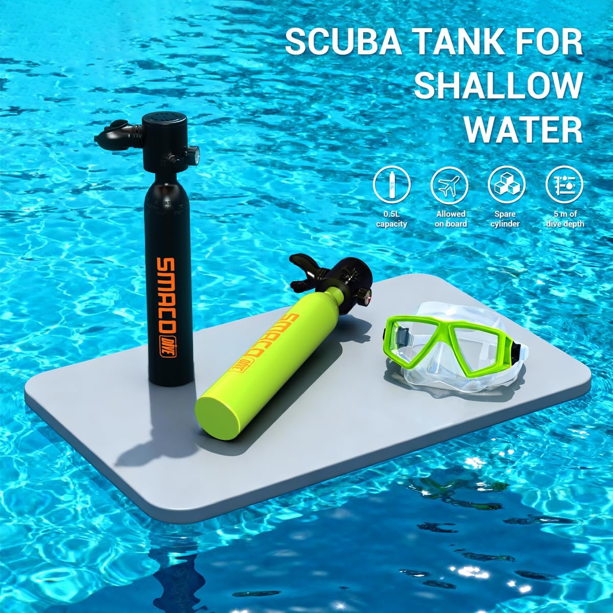 SMACO Mini Scuba Dalış Tüpü Se - Snorkel Set incelemesi ve fiyatı